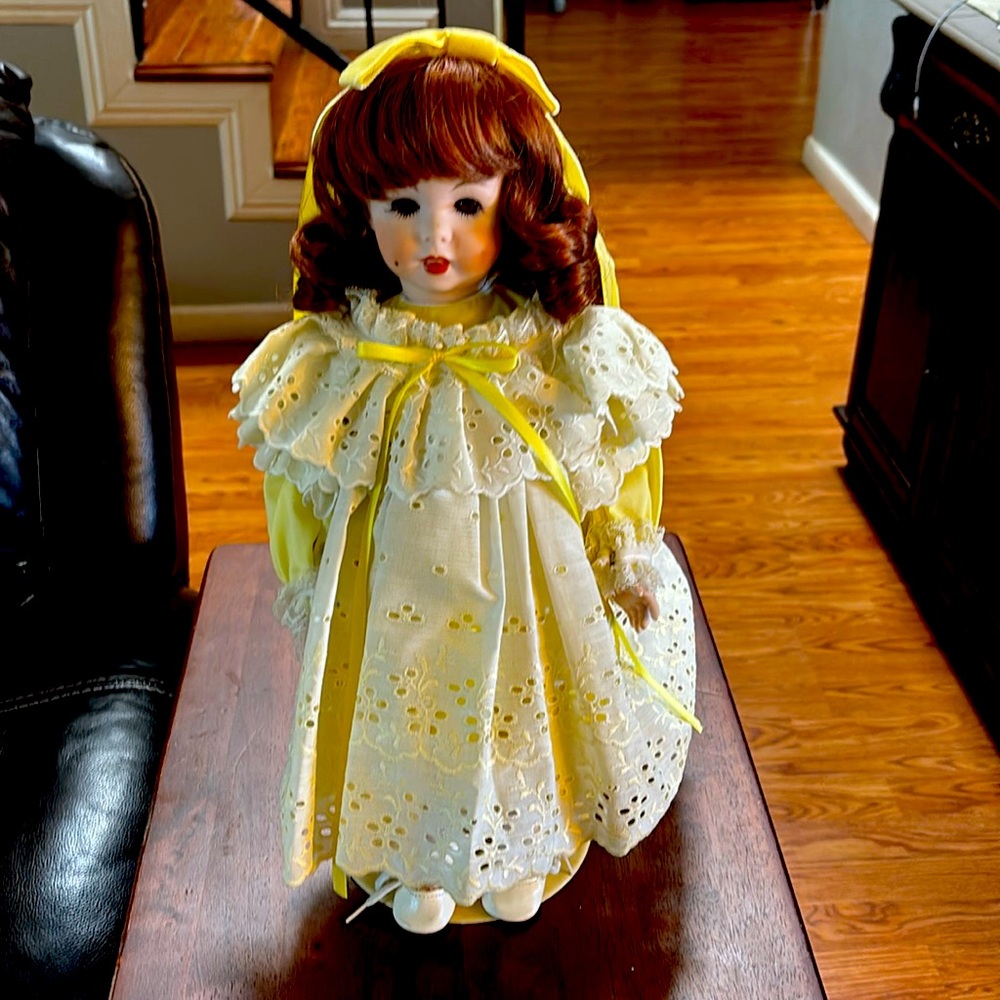 Vintage porcelain doll by imsco